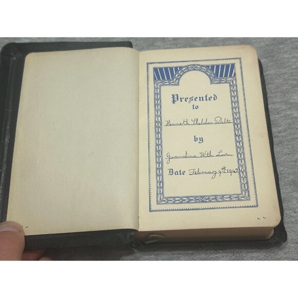 The Holy Bible Book By King James Version Hardcover 1942 - Picture 2 of 4